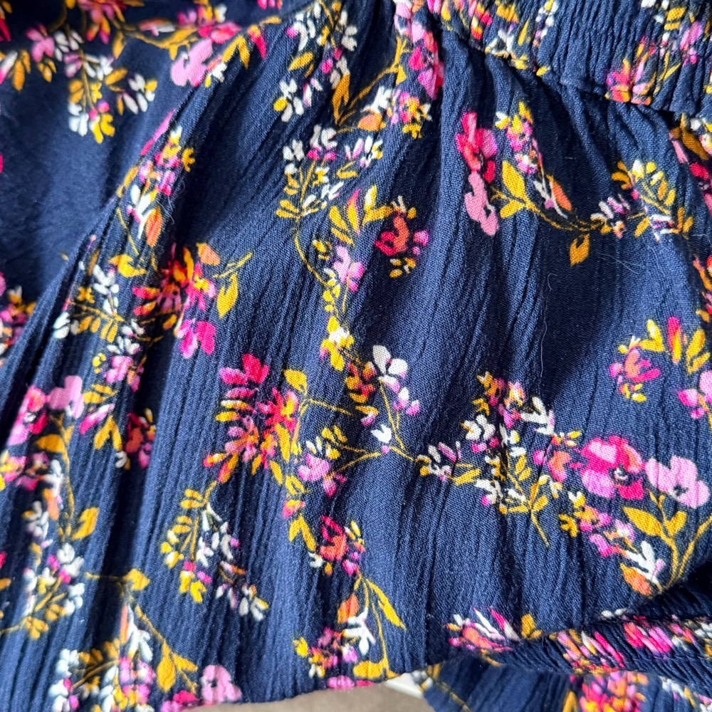 Terra & Sky Floral Print Maxi Dress - Navy and Pink - Picture 8 of 8
